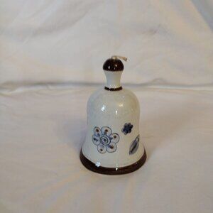 Vintage Puerto Vallarta Bluebird and Floral Bell